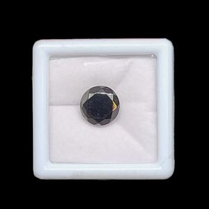 NEW Elite Silver Shungite Round  Gemstone (4.14 ctw.)